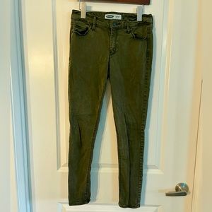 Olive Old Navy Rockstar Super Skinny